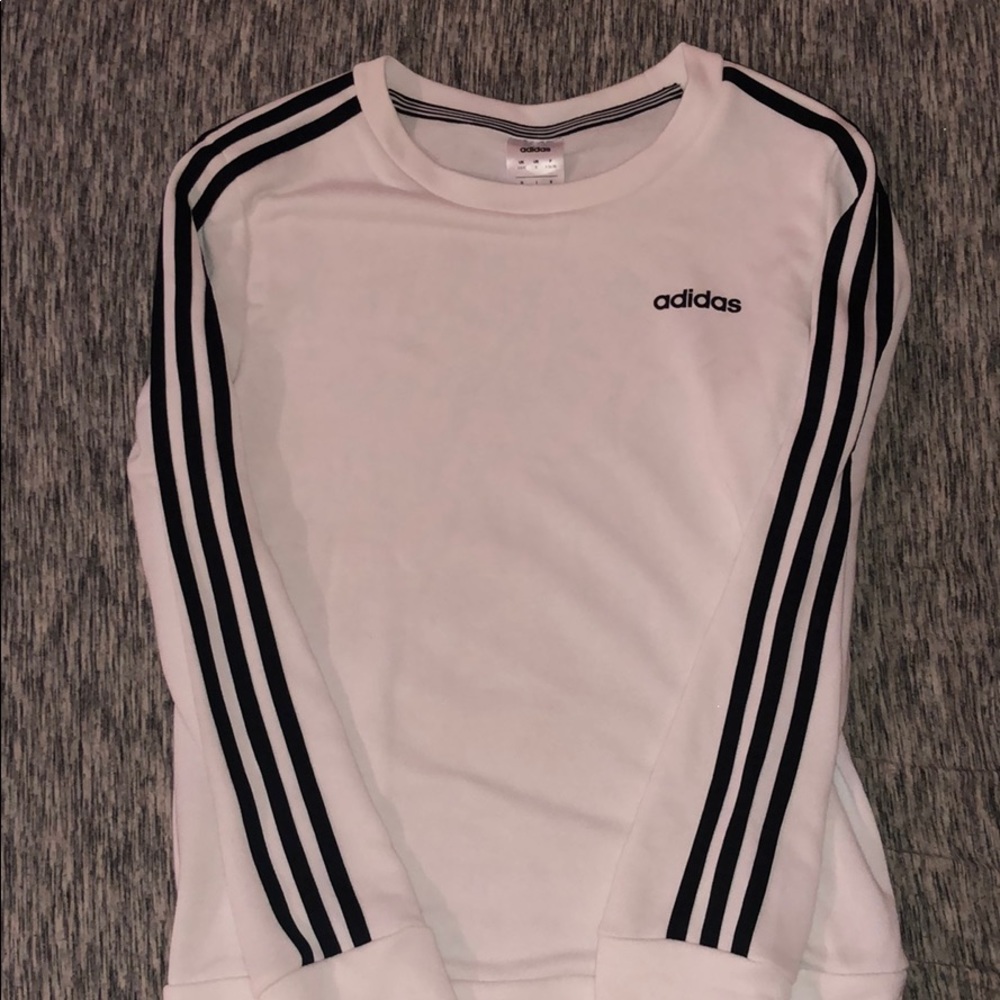 White Adidas Crew Neck